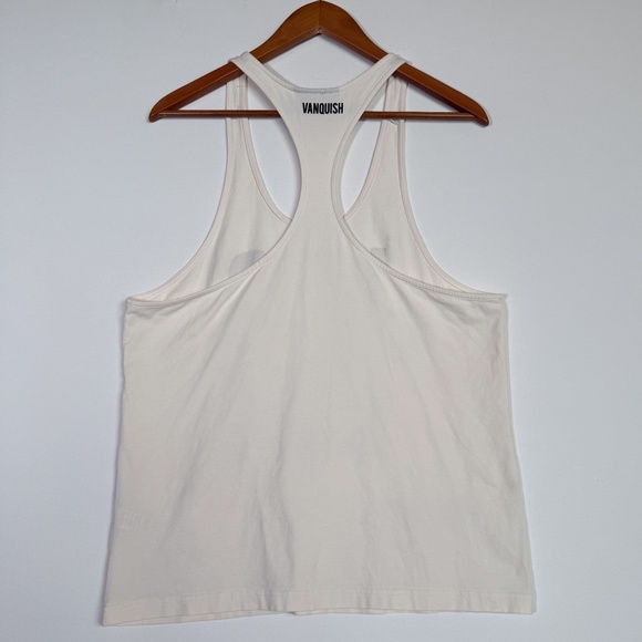 Vanquish X Dragonball Z Vegeta Mens Ivory Work Out Athletic Stringer Tank Top M - Picture 9 of 12